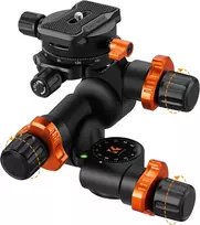 K&F CONCEPT krumpliaratinė panoraminė trikojo galvutė 360° su greito atleidimo plokšte GD-3W Pro