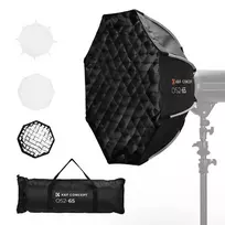 K&F CONCEPT aštuonkampė šviesdėžė 65 cm su Bowens tvirtinimu, difuzoriumi ir korių tinkleliu LK05
