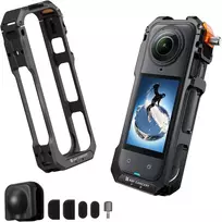 K&F CONCEPT apsauginis rėmas Insta360 X5 kamerai, aliumininis, 1/4 col. tvirtinimas KF12.0024