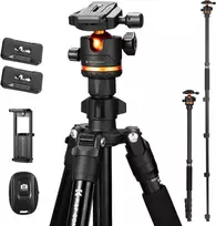 K&F Concept aliumininis fotoaparato trikojis 192 cm su rutuline galvute O275A5+BH-36