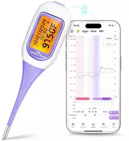 Easy@Home bazinis termometras su Bluetooth, apšviečiamu ekranu ir Premom programėle EBT-300
