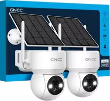 GNCC lauko saulės vaizdo kamerų rinkinys 1080p Wi-Fi PTZ su PIR jutikliu, W30-2