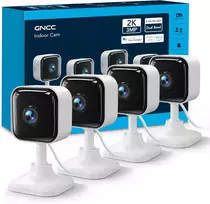 GNCC vidaus Wi‑Fi stebėjimo kameros 2K 3 MP su naktiniu matymu, 4 vnt.