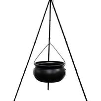 Žalias Šviečiantis Raganos Puodas Helovino Šventėms Suaugusiems Lauko Dekoracija 1 black