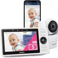VTech vaizdo auklė su Wi-Fi, 5 colių HD ekranu, 1080p kamera VM901-1W
