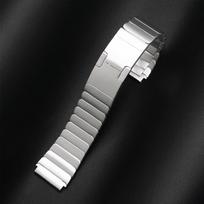 Nerūdijančio plieno universalus 22 mm dirželis Huawei Watch GT 6 Pro 46 mm, prabangus metalinis dirželis Seiko laikrodžiui, vyriško stiliaus apyrankė for OnePlus Watch 3 sidabras