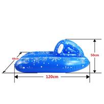 Children's Winter Inflatable Snow Tube with Thickened PVC for Skiing blue