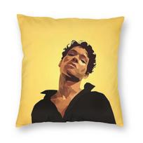 Omar Rudberg Swedish Singer Pillowcase Polyester Linen Velvet Pattern Zip Decor Pillow Case Room Cushion Cover 30x30cm yellow