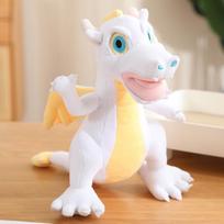 Juodo drakono lėlė pliušinis žaislas dinozauro lėlė vaikų draugas raminanti skudurėlio lėlė vyriška gimtadienio dovana 24cm juoda