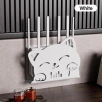 Cat-Themed WiFi Storage Box Plastic Hidden Organizer Decoration Router Stand  Home balta