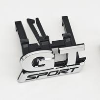 3D ABS Logo GT Sport Emblem Car Front Grille Badge Sticker For Volkswagen VW Polo Golf 5 6 MK5 Passat B5 Touran Bora Accessories white