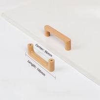 Nordic Solid Wood Furniture Handles Durable Cabinet Pulls for Wardrobe Door Kitchen Drawer Home Decor A6