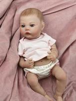 KEIUMI Dropshipping bebes Reborn Doll Full Silicone Realistic Princess Doll Kūdikių žaislai Parduodama Vaikų dienos gimtadienio dovanos 19 inch white