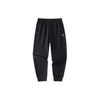 Anta Training Series Solid Color Mid-Rise Comfortable Versatile Breathable Tapered Knit Sports Pants Men pants Black 152427315-2 L