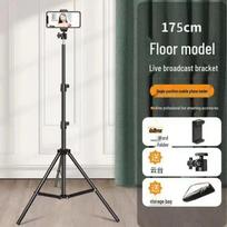 2025 Multifunctional Phone Holder: Tripod, Selfie Stick & Fill Light for Live Streaming & Photography gray