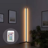 APA LED grindų lempa, vertikalus kampinis šviestuvas, įskaitant nuotolinio valdymo pultą, aplinkos apšvietimas, kintama šviesa, pritemdomas, 4 lygiai, viena spalva, RGB, 153 cm brown