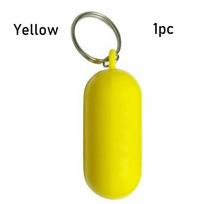 Marine Sailing Boat Kayak keyring Floating Key ring Float Canal Keychain Fender Buoyant holder 1pc geltona