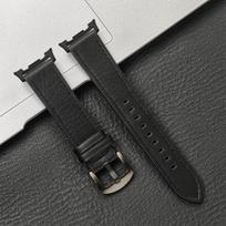 Leather Strap for Samsung Galaxy Watch8 40 44mm/8Classic Watchband Bracelet Strap for Galaxy Ultra2 7Ultra 47mm Replacement Belt Galaxy Watch 8 44MM gray