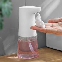 New Wall Mounted Automatic Soap Dispenser Foam Smart Hand Washing Machine 380ml Liquid Rechargeable Bathroom Induction Sensor white