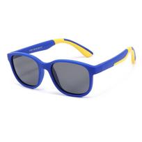 Kids Sports Polarized Sunglasses Fashion Square Ultralight Eco-friendly Materials Children Sun Glasses Outdoor Shades mėlyna