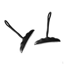 2 Pieces Nylon Universal Kayak Carry Grip Handle Pull with Braided Cord Marine Boat Canoe black