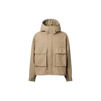UNIQLO SS24 U Series Solid Color Pocket Casual Hooded Jacket Men jackets Dark-Beige 466464-32 S beige