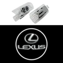 for Lexus LS600hL GX470 GX460 GX400 LX470 LX570 RX270 RX300 RX450h RX350h HYBRID NX300 IS200 2 LED Car Door Logo Emblem Styling UP9 2PCS
