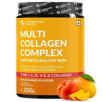 Carbamide Forte Multi Collagen Supplements for Women & Men | Multi Collagen powder with All 5 Types of Peptides Included - TYPE I, II, III, V, X