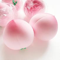 Rožinis sultingas persikas minkštas žaislas nuo streso lėtai kylantis vaisius spaudomas minkomas streso malšintuvai žaislai smagus dizainas spaudžiami žaislai United States pink