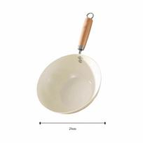 Non Stick Frying Pan Wok 20/24cm Ceramic Cooking Pot White Saucepan Sauce Pot  Gas Induction Cooker 20cm No Lid