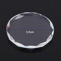 Round Crystal Eyelash Glue Holder Lash Separator Adhesive Glue Pallet Extensions gray