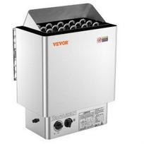 VEVOR Sauna Heater, 8KW Electric Sauna Stove, 400V 3N Portable Indoor/Outdoor Sauna Heater with 3h Timer, Built-In Controls for 8-12 m³ Home 41.2 x 27.4 x 57 cm