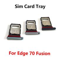 Motorola Edge 70 Fusion SIM kortelės lizdo laikiklis SIM kortelės skaitytuvo lizdo atsarginės dalys sidabras