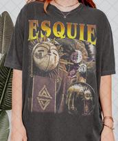 Retro 90's Comfort Colors Esquie Expedition 33 T-Shirt, Esquie Clair Obscur Expedition 33 Fan Bootleg Tee T-Shirt, Gift For Women and Man 100 gray