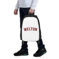 Dead Poets Society- Welton Logo Student Backpack School Bag Hiking Travel Daypack for Boys Girls Fashion Bookbag Shoulder Bags One Size black