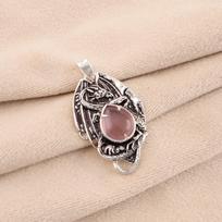 Natural Purple Cat's Eye Gemstone 925 Solid Silver Jewelry Pendant 1.55  For Her CP-9-39 beige