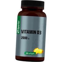 Vitaminas D3 suaugusiems, Vitaminas D3 2000, Sporter  120 minkštųjų kapsulių (36584004) 120softgels
