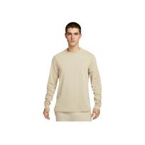Nike Logo Long Sleeve Solid Color Crewneck Sweatshirt Men sweatshirt Khaki FB8586-251 L beige