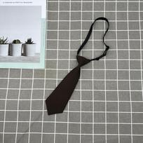 Childrens Tie Student Uniform Solid Color Neckties Clothing Decoration Fashion gray