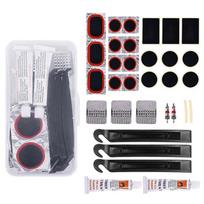 Dviračio padangos remonto rinkinys Dviračio padangos remonto rinkinys Lipnūs lopai be klijų Nešiojamas Set 1 (plastic crow bar) #1 gray
