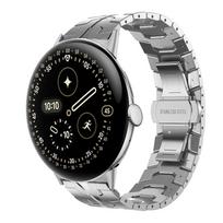 Stainless Steel Strap for Google Pixel Watch 4 45mm Luxury Metal for Google Pixel Watch 3 45MM Mans Wrist Bracelet Accessories for Pixel 4 45mm sidabras