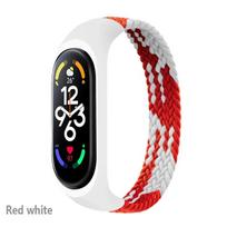 Apyrankė Xiaomi Mi band 6 7 dirželis nailoninis pintas solo loop pulseira apyrankė Miband5 apyrankė dirželis Mi band 5 4 3 6 correa Miband 5 6 7 L black