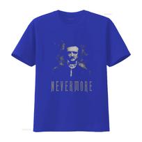 Edgar Allan Poe Nevermore T Shirt Gothic Horror Style Black for Pastel Goth Clothing Lovers vintage Washed Stylish Breathable L black