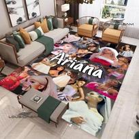 3D Singer Ariana grande Printed Carpet Non -slip carpet rugs for bedroom area rug bedroom decoration Outdoor rugs birthday gift 40x60cm gray