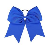 Vibrant Solid Color Hair Bows - Elastic Hair Ties for Women - Hair Accessories with Rope Design, Easy to Use, and Comfortable Wear blue