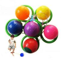 1Pcs Children Colorful Skip Ball Jumping Rope Ball Skip Ropes Sports Swing Ball Toys Playground Sports Kits Outdoor Fun Toy yellow