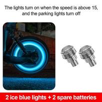 Motorcycle rim light, seven-color flashing decorative light for electric bike tire valve, car valve light, wheel light