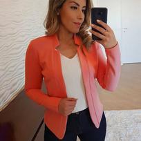 Women S Elegant Solid Color Short Blazer For Autumn Winter S