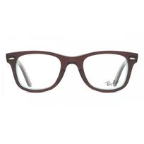 Ray Ban Unisex Rx4340v Wayfarer Ease Eyeglasses 8366 Brown On Transparent Blue/50-22-150 gray