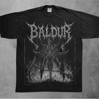 Baldur's Gate 3 Inspired T-Shirt, BG3 Graphic Tee, Dark Fantasy Skeleton Shirt, Gothic RPG Gamer Tee, Vintage Black Metal Style M gray